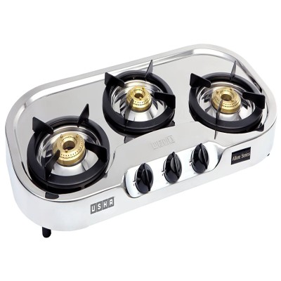 Usha Allure GS3 001 Cooktop (Stainless Steel and Black)