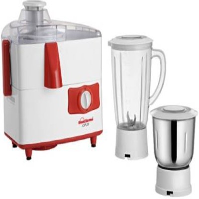 SUNFLAME OPUS 450 W Juicer Mixer Grinder (2 Jars, White)