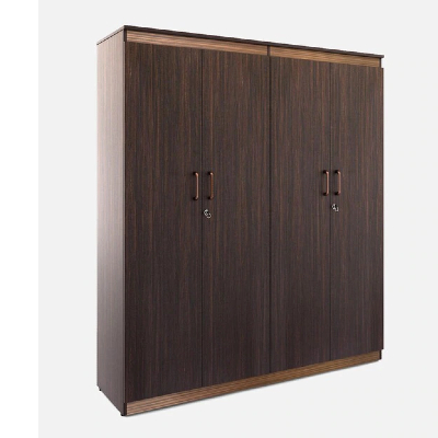 Coral 4 Door Wardrobe In Choco Walnut Finish