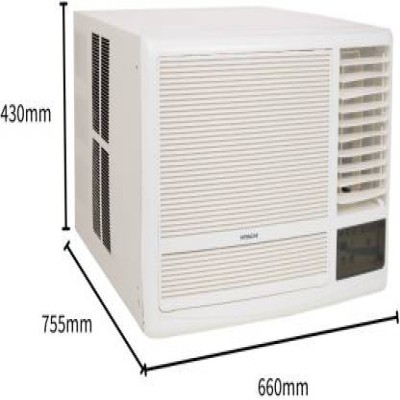 Hitachi 1.5 Ton 3 Star Window AC - White  (RAW318HEDO, Copper Condenser)