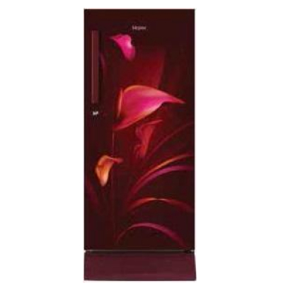 Haier 195 L (HRD-1953CRA-E) 3 Star Direct Cool Single Door Refrigerator, Red Arum