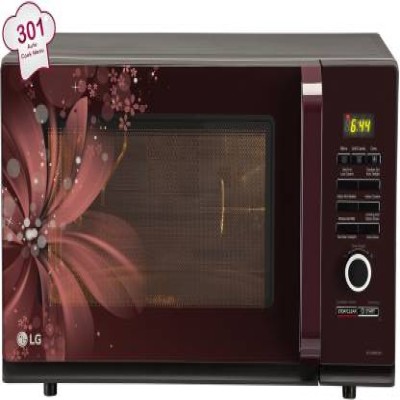 LG 32 L Convection Microwave Oven  (MC3286BRUM, Black)