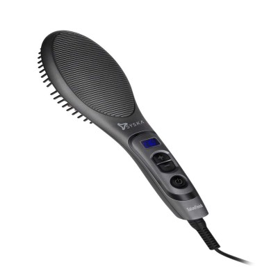 Syska HBS100i Hair Straightener Brush (Grey)