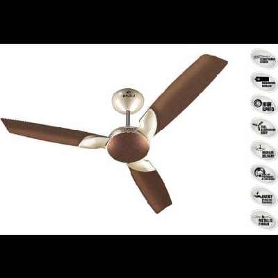 BAJAJ Harrier Anti-Germ, Bye-Bye Dust 1200 mm 3 Blade Ceiling Fan  (Honey Brown, Pack of 1)