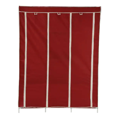 Avon Fabric 8 Tier Wardrobe in Maroon Colour