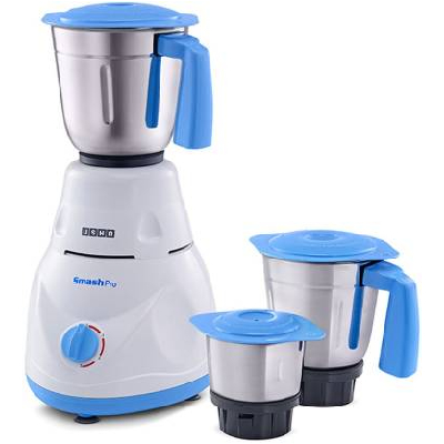 USHA MG 3753-Smash pro 500 Mixer Grinder (3 Jars, White, Blue)