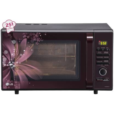 LG 28 L Convection Microwave Oven  (MC2886BRUM, Black)