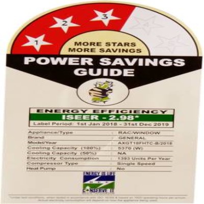 O General 1.5 Ton 3 Star Window AC - White  (AXGT18FHTC-B, Copper Condenser)
