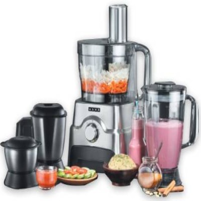USHA FP 3811 1000 W Food Processor  (Black, Silver)
