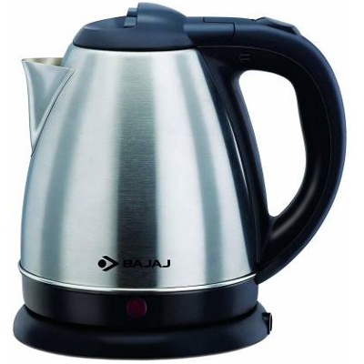 BAJAJ Kettle 1.2L SS Electric Kettle  (1.2 L, Black and Silver)