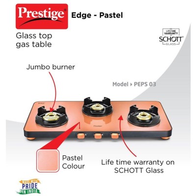 Prestige Edge Gas Table PEPS 03 L - Pastel
