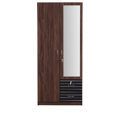 Molly 2 Door Wardrobe in Walnut & Wenge color