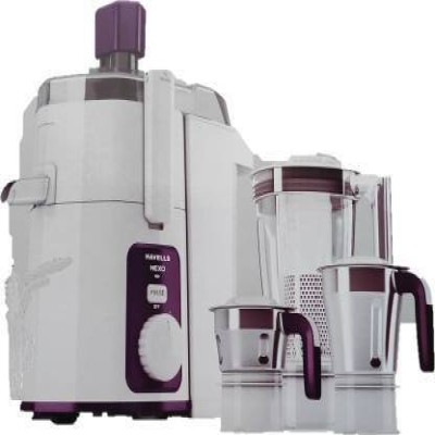 HAVELLS HEXO 1000W 3 JAR JMG 1000 Juicer Mixer Grinder (3 Jars, White)