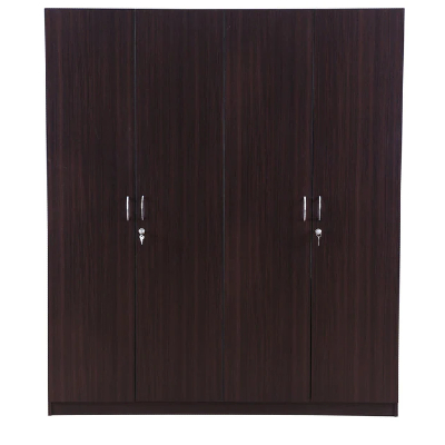 Willy 4 Door Wardrobe In Walnut Colour