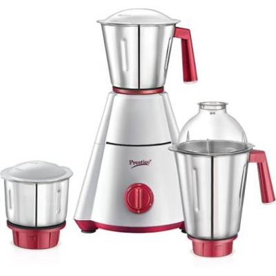 Prestige Nakshatra plus 750 W Mixer Grinder (3 Jars, white and red)